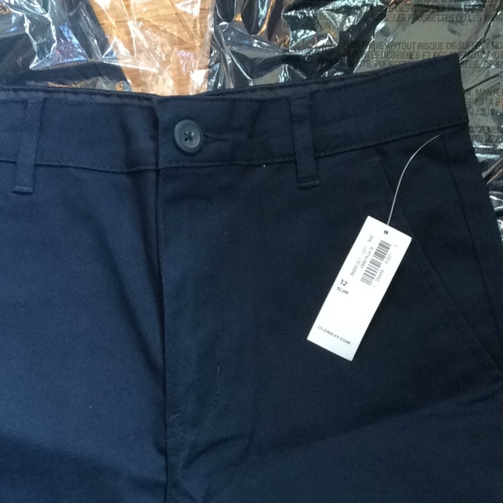 3 PAIRS NWT Old Navy uniform shorts sz 12 slim